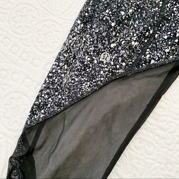 Lululemon Pace Rival Crop (Marathon), Splatter Black / White - Picture 6 of 10